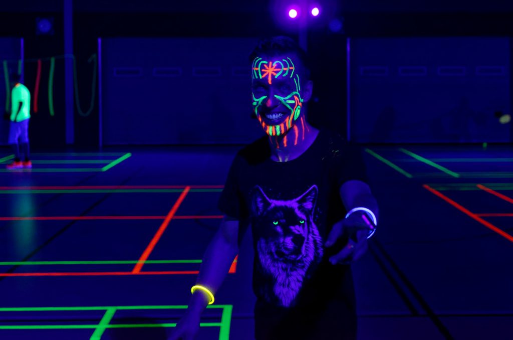 2018-06-21 Blacklight Badminton